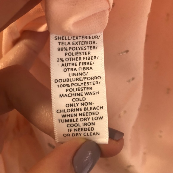 LOFT Blush Pink Long-Sleeved Blouse - Picture 5 of 5